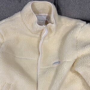 Topman Cream Sherpa Jacket